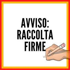 RACCOLTA FIRME 3 INIZIATIVE DI LEGGE POPOLARE