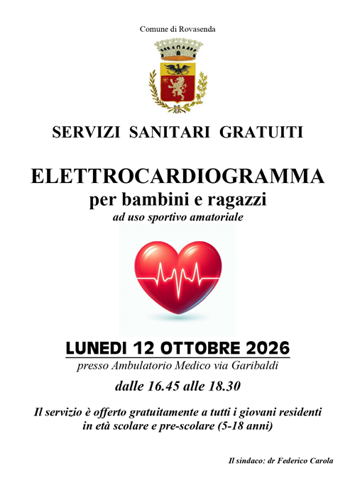 Servizi sanitari gratuiti