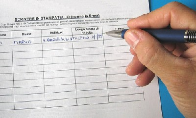 Raccolta firme referendum vari